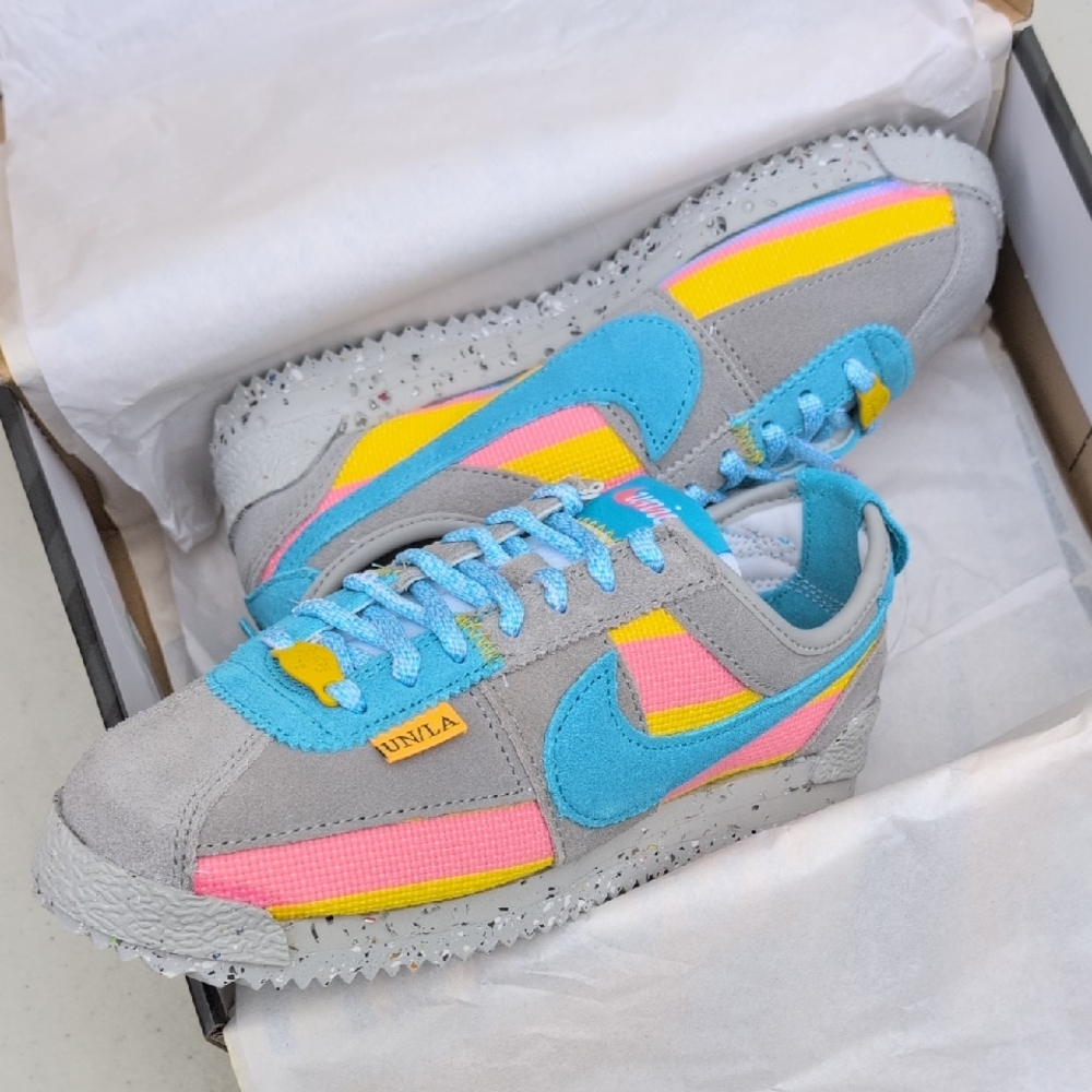 Nike x Union Cortez SP L.A. - Light Smoke - Kids Size 4 ( DR1413-002 )
